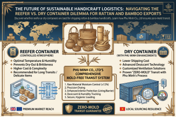The Future of Sustainable Handicraft Logistics: Navigating the Reefer vs. Dry Container Dilemma for Rattan and Bamboo Exports